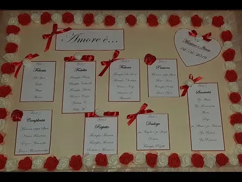 Come realizzare un tableau per matrimonio